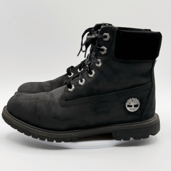 Timberland Premium Womens Velvet Boots Size 7.5 Womens‎ Black - Picture 1 of 9